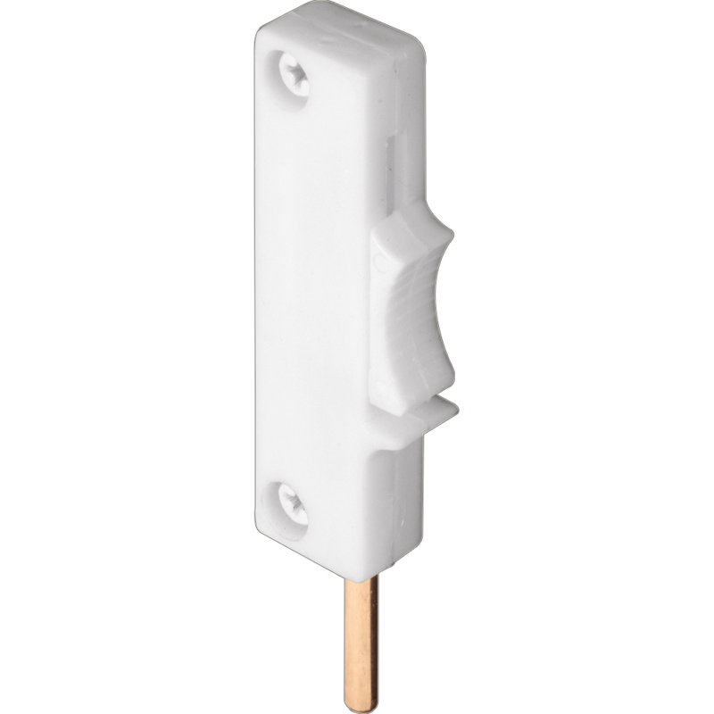 Serrure de fenêtre coulissante en plastique Prime-Line blanc, en plastique (paquet simple)