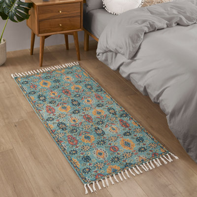 Jessica Simpson Machine Washable, Slip Resistant Accent and Runner Rugs with Fringe