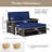 Etzel 170cm Wide Outdoor Rectangle Loveseat with Cushions