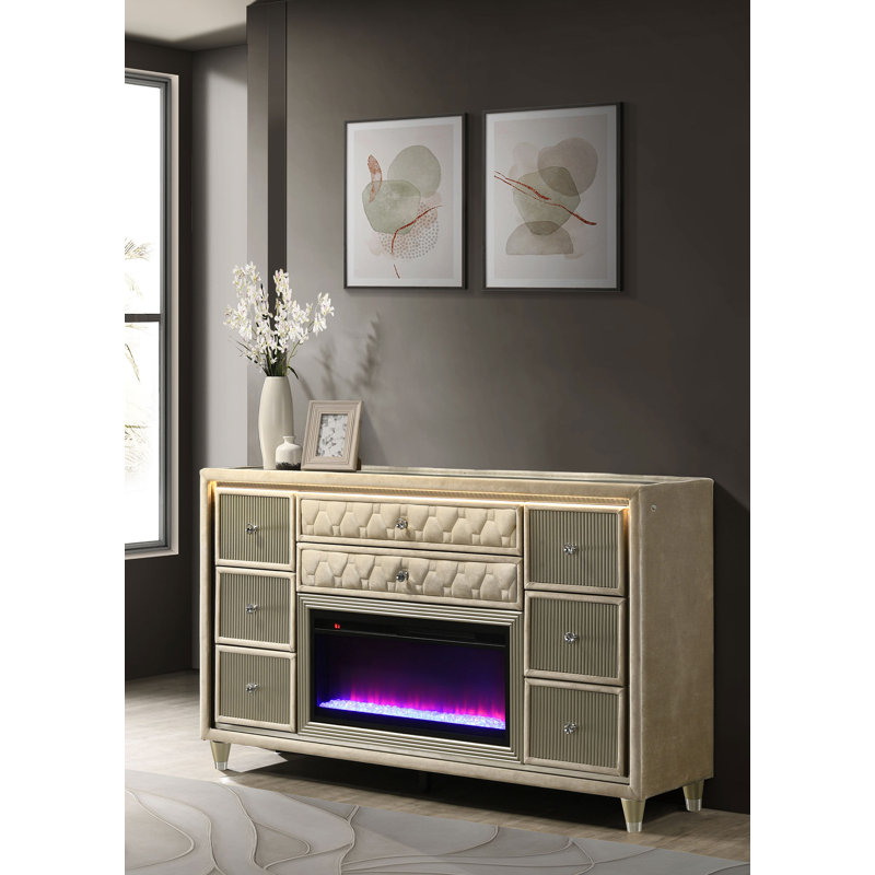 Commode traditionnelle l 66,65 ", noir, Black