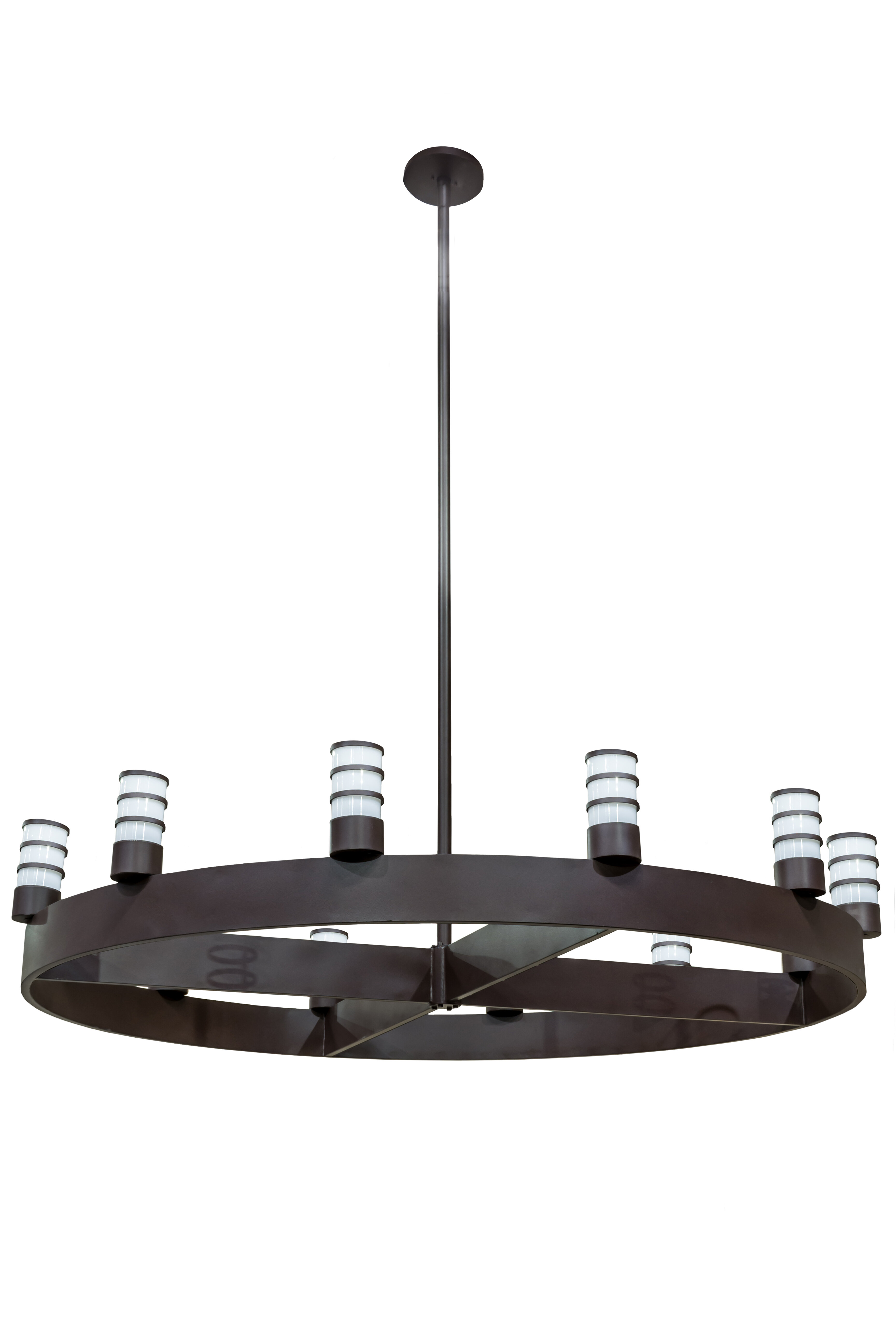 Meyda Lighting Molle Cilindro 12 - Light Dimmable Wagon Wheel