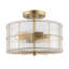 Plafonnier semi-encastré 2 lumières 12,5 po Aldusa-1334518404