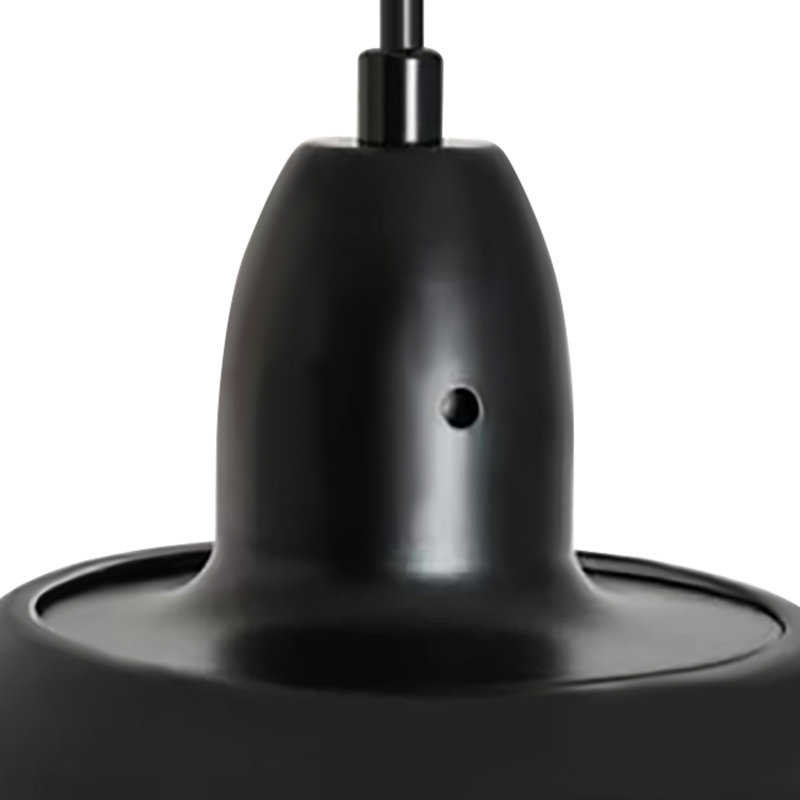 Luminaire suspendu conique noir mat à 1 lumière Alameddine