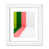 Cadre cubique blanc mat