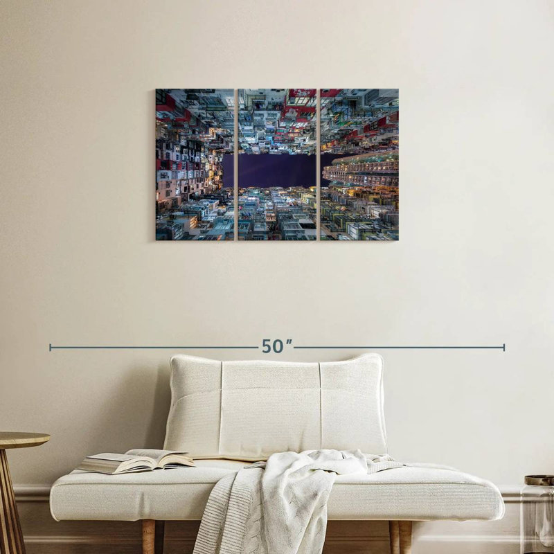 Les appartements hongkongais d'en bas, H 20 po x l 33 po
