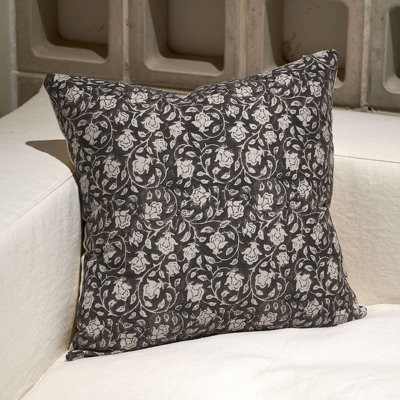 Housses de coussin floral Lierna 18 x 18 20 x 20, coussins décoratifs pour canapé, housse de coussin à imprimé floral, housses décoratives décoratives neutres pour salon, 1 pièce