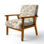 Chaise d'appoint French Country - Fauteuil beige neutre en tissu-1592122661