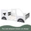 Lit plateforme classique avec roulettes en forme de voiture-1000725735