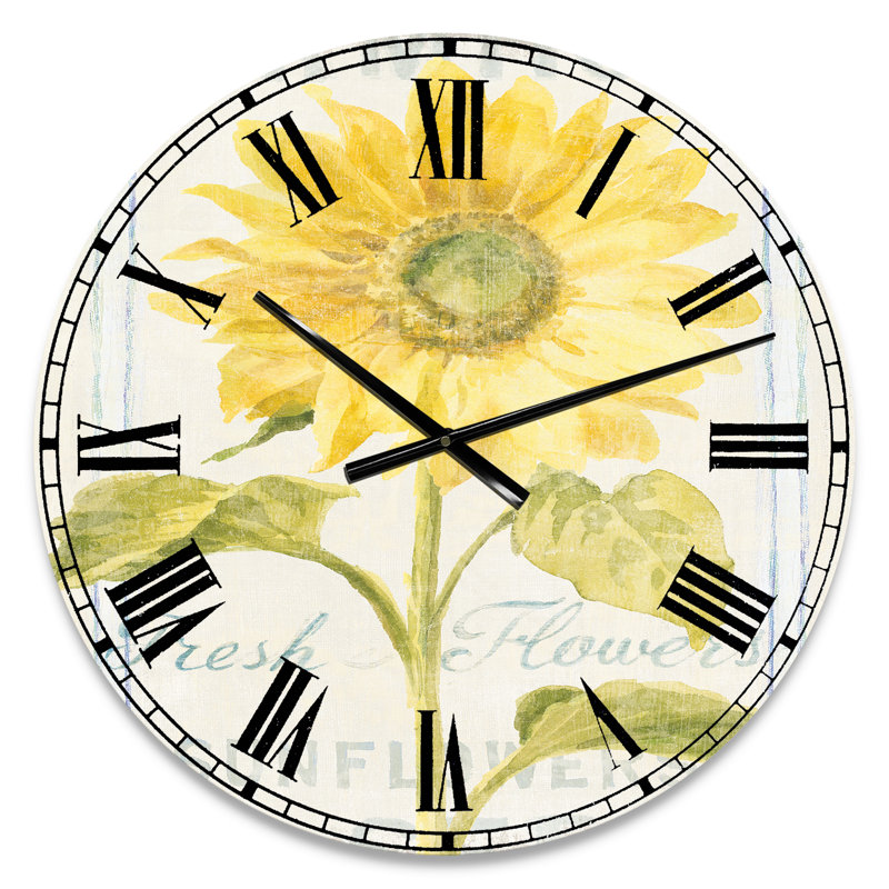 Swigart Floursack Florals II - Horloge murale campagnarde, Petit