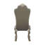Chaise d’appoint rembourrée en blanc Niesha