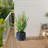 3 Pieces Of Antique Gray Ceramic Planters For Patio, Garden Or Living Room, All-Weather Durability, Drainage Plant Roots, 14.67" X Base Size Flowerpots In Gray, Piece , Modern Design Windowsill,-1542343010