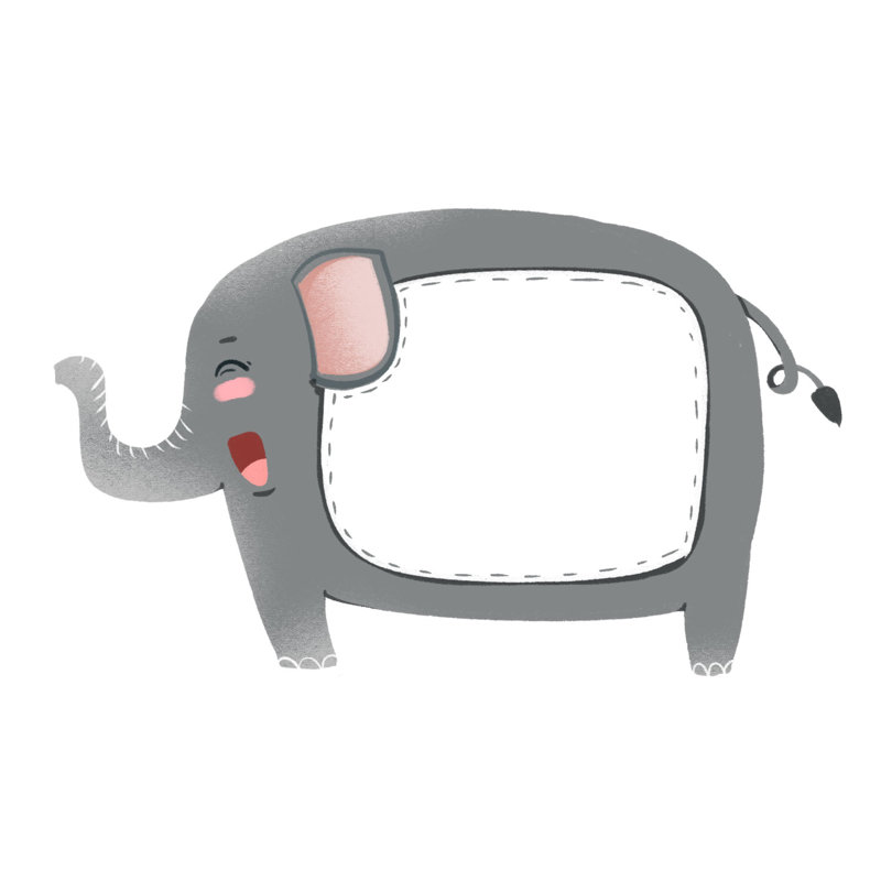 Adhésif décoratif bébé éléphant