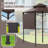 8'X8' Grill Gazebo Canopy - Heavy Duty Steel Frame, Double Tiered Grill Canopy for Outdoor Grill W/Shelves, Ceiling Hooks and Ground Stakes-113449675