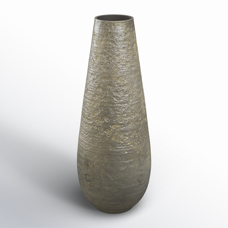 Vase de plancher en céramique Fentress, H 39,5 po x l 14,25 po x P 14,25 po