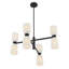 Lustre 8 lumières Aldegonde en noir mat-129437278