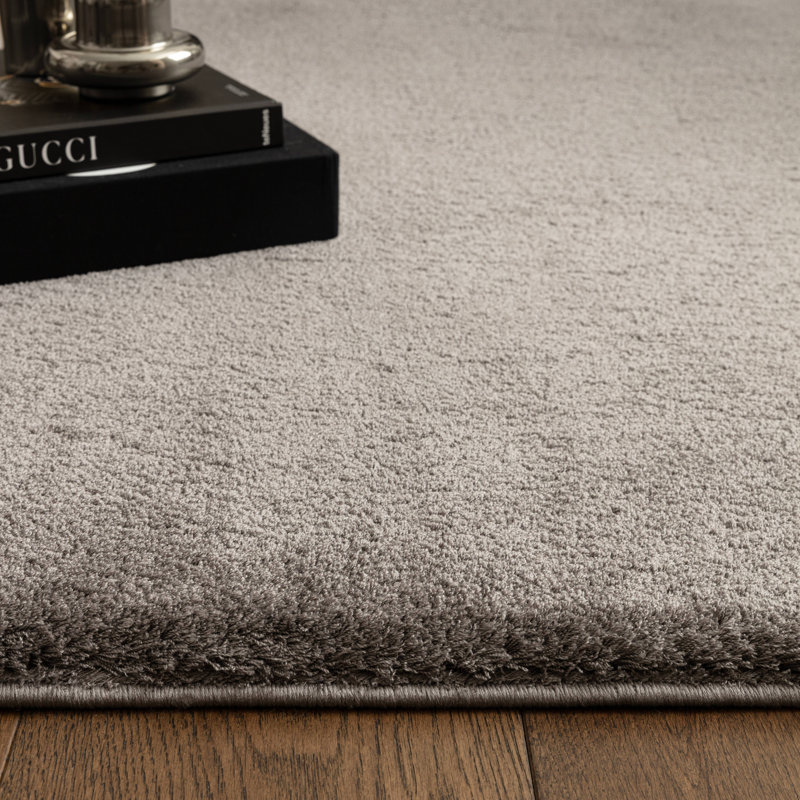 Symaya Cosy Shaggy Charcoal Area Rug, Rectangle 120 x 170 cm