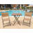 Abbiegayle Square 2 - Person 23.6'' L Outdoor Bistro Set-2052305367