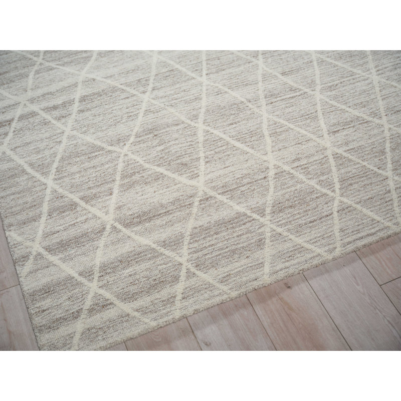 Kodiak hand-tufted New Zealand Wool Beige/Ivory Area Rug