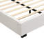 Très grand cadre de lit très grand, lit plateforme tapissier avec tête de lit capitonnée incurvée, coins carrés doux, beige-1080616288