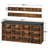 Shoe Storage Bench with Cushion, 39.4" L Entryway Bench with 12 Cubbies-1126024637