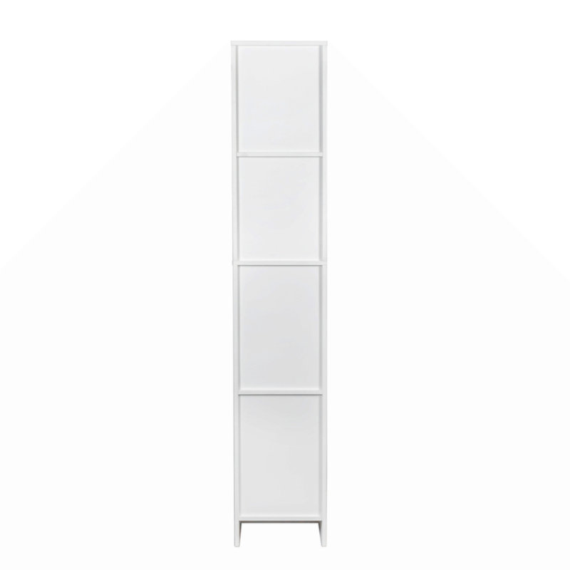 Armoire autoportante avec tablettes réglables et deux portes pour la cuisine et la salle à manger