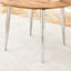Ensemble de table de salle à manger extensible MDF grain de bois de conception moderne pour les réunions de famille