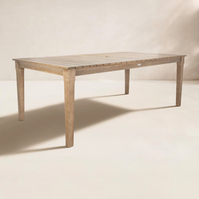 Samya 81.4 " Eucalyptus Patio Dining Table
