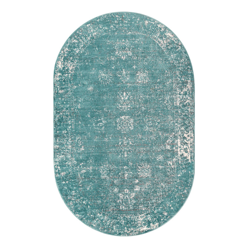 Casino Gourley Rug Bundle, Light Blue, No, Oval 5'3" x 8'