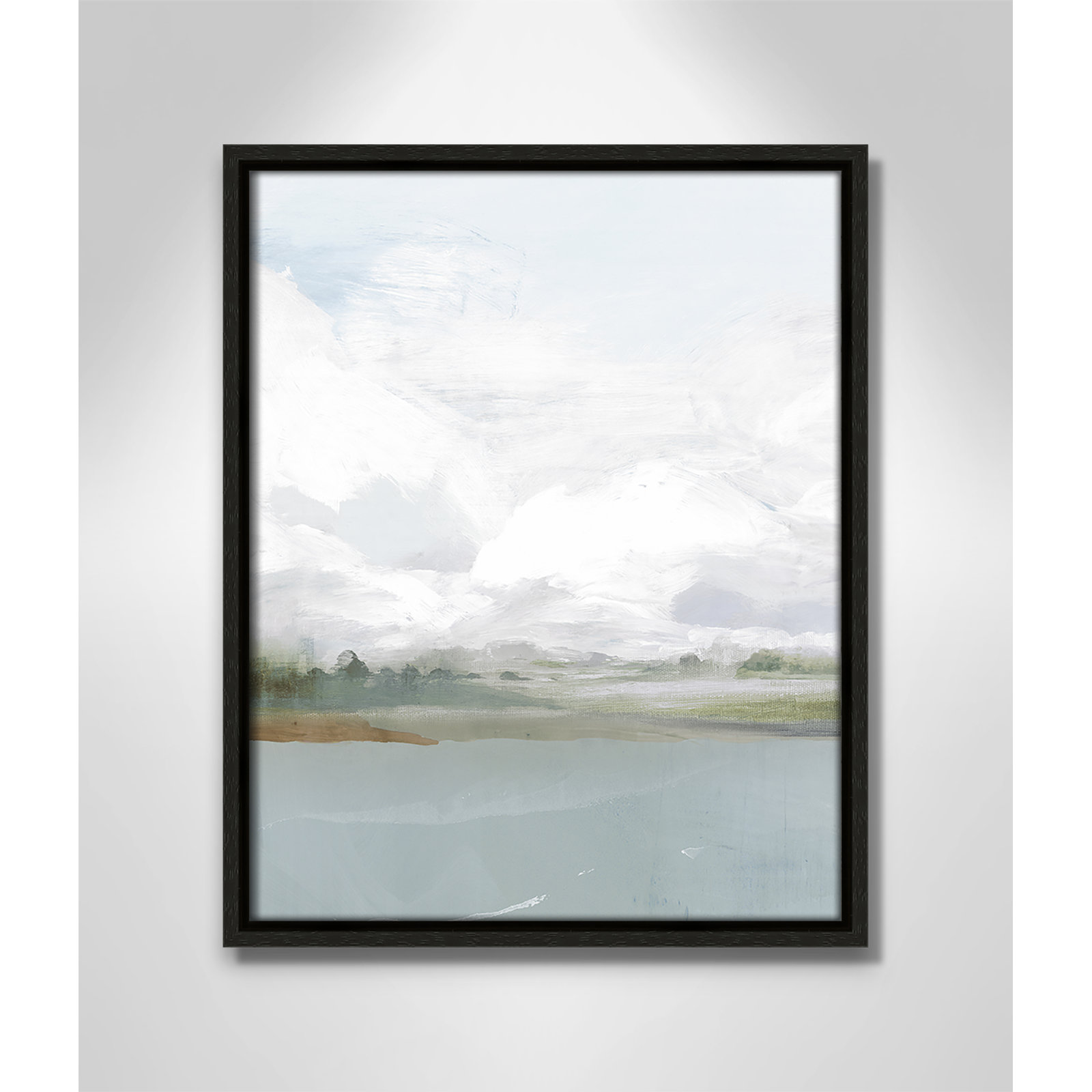 All Shore Painting, 15.5" H x 12.5" W, Black