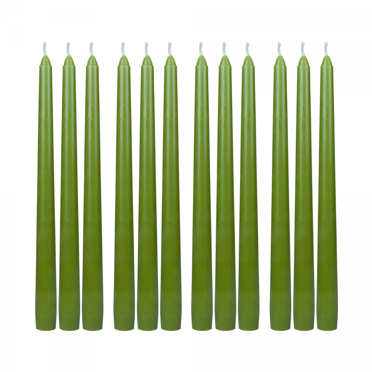 Estela Unscented Taper Candle Set, Sage Green