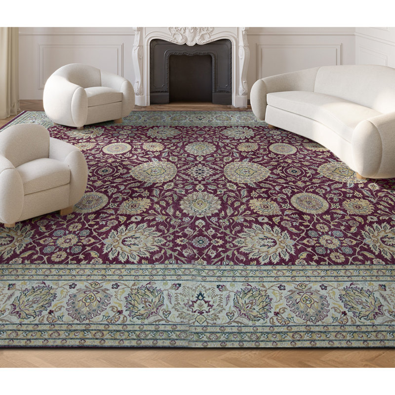 Wool Oriental Area Rug, Rectangle 9'2" x 12'1"