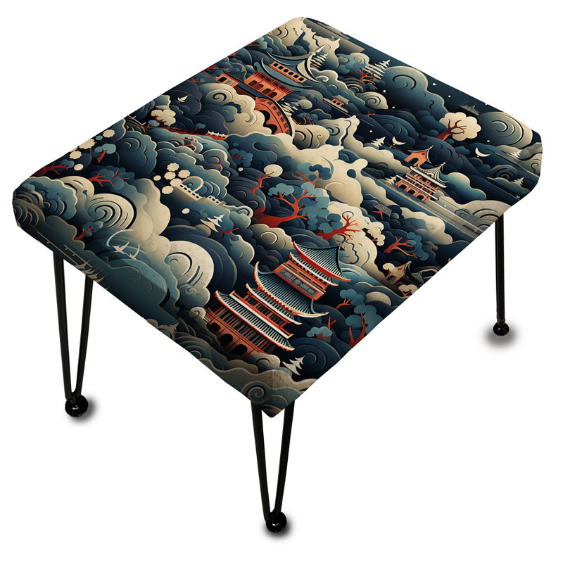 Symbole symbolique de la culture japonaise - Repose-pieds rectangulaire japonais