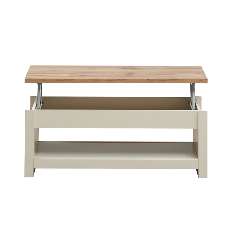 Lift Top Four Leg Coffee Table with Storage