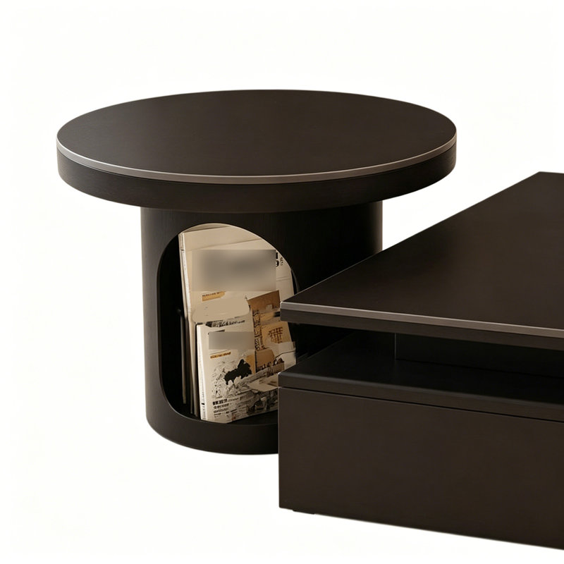 Ensemble de tables basses avec rangement en ardoise Home Simplicity, H 13,77 po x l 43,3 po x P 31,49 po, Noir