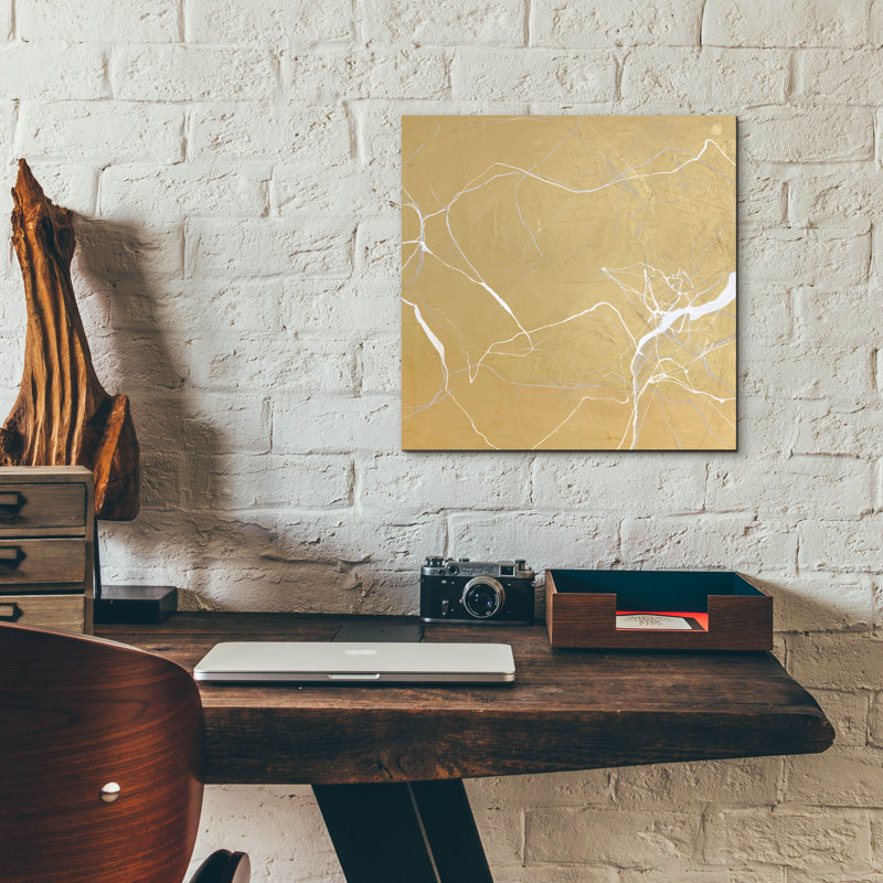  «Gold Marble Variation» par Design Fabrikken, art mural en acrylique, 12 po x 12 po