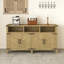 Porte de 59 pouces moderne 59 pouces avec prises de courant, ports USB, tablettes réglables et rangement semi-ouvert pour une utilisation dans plusieurs pièces.-1628837577