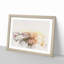 Malaga Skyline in Spain Watercolour - Picture Frame Graphic Art Print-56739000-56739001