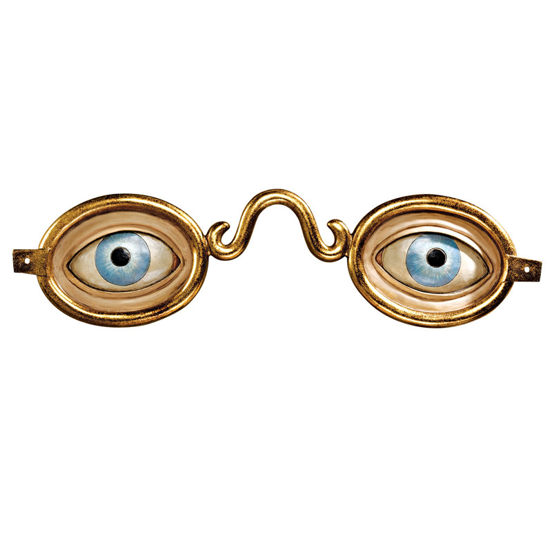 Folk Art Optometrist Trade Wall Sculpture