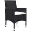  Ensemble de salle à manger en bois d'acacia massif noir moyen durable-1333827562-1333827567