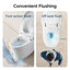 Smart Bidet Toilet, Dual-Flush Elongated Toilet Bidet,Warm Water Clear,Auto Flush,Tankless One-Piece Bidet Toilets for Bathrooms