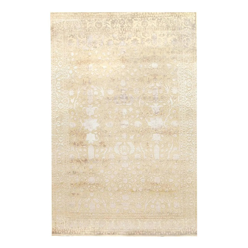 One-of-a-Kind 6'7" x 9'1" Hand Knotted Area Rug