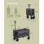 Bilbrey Foldable Camping Cart, Pull Garden Wagon-810837539