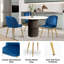 Chaise d'appoint empilable en velours-475249294