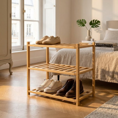 6 Pair Shoe Rack