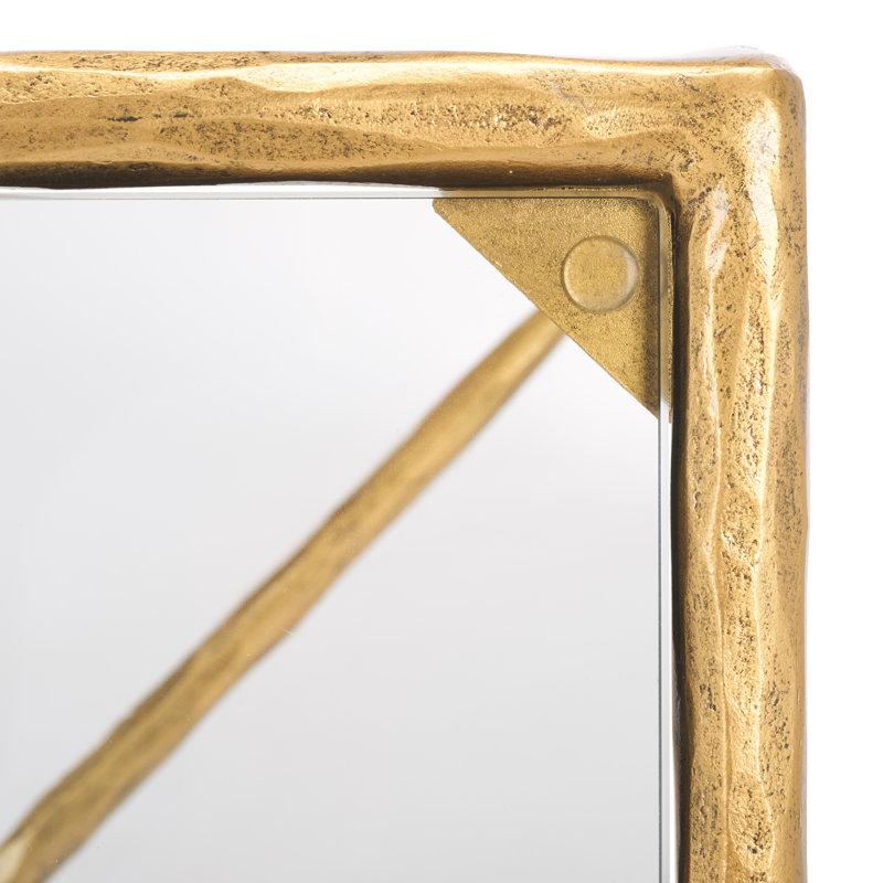 Isabellina Rectangular Coffee Table, Brass