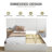 Upholstered Platform Bed Frame with 2 Floating Shelves-1311088352