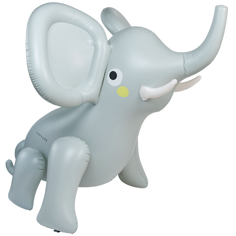 Gicleur gonflable géant: Eli l'éléphant gris