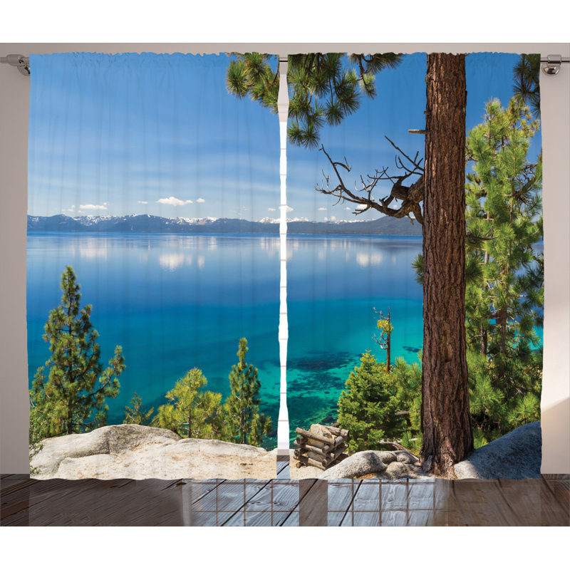 Semi Sheer Curtain Pair, 54" x 108"