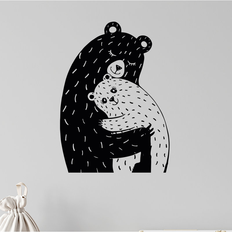 Animals Wall Decal, Black, 21" H x 15" W