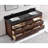 72" EBONY DOUBLE SINK VANITY DARK FINISH WITH WK-72 TOP 2" THICK TOP-202361471-202361465